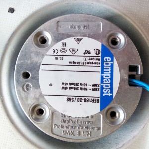 AC centrifugal kompaktfläkt (enkelt intag)-RER160-28/56S